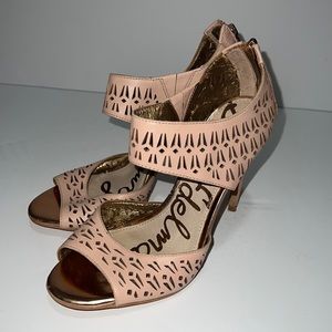 Sam Edelman Rose Gold Heels Size 7